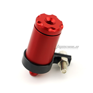 אביזרים לאופנוע בלם אחורי נוזל מיכל שמן גביע מאגר לכסות אלומיניום cnc עבור אוניברסלי - Product Image 4