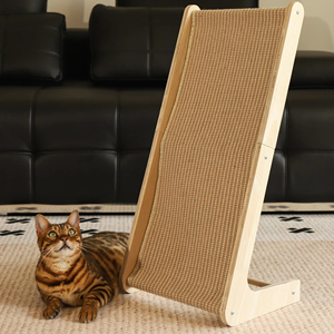 Replaceable OEM/ODM Large L Shape Pet Tree <b>Pad</b> <b>Scratch</b> Furniture Toy Wooden Sisal Scratching Board - Product Image 1