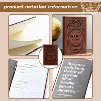 Couverture de carnet de voyage artisanale pour papa, carnet de notes en similicuir, cadeau en stock, style biblique