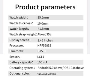 Mới nhất thông minh xem zx19 phụ nữ IP68 không thấm nước xem không dây nói chuyện máu Oxy Heart Rate Monitor tập thể dục Vòng đeo tay - Product Image 6