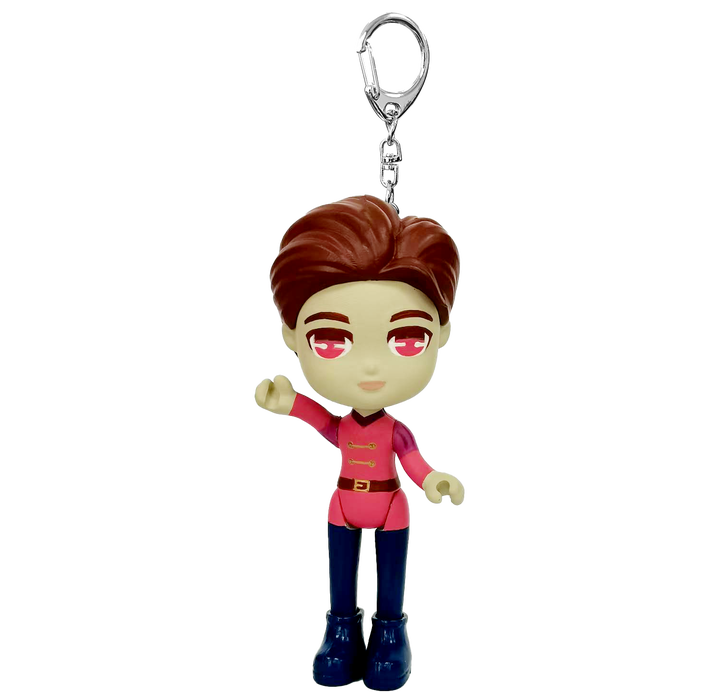 Medieval PVC Mystery Box Prince Keychain Cartoon-shaped Plastic ...