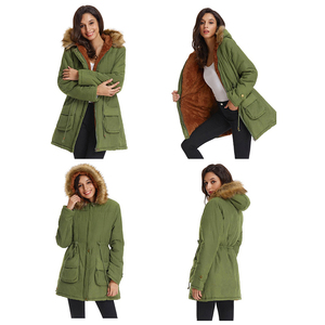 2020 nouvelle mode Long <span class=keywords><strong>Style</strong></span> épaissir hiver Wome <span class=keywords><strong>manteau</strong></span> avec capuche chaud - Product Image 6