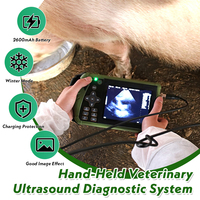 Ecógrafo Veterinario Portátil con Pantalla LED de 5.6 Pulgadas, Escáner de Embarazo para Animales como Cerdos, Vacas, Ovejas, Perros, Gatos y Caballos