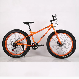 Bicicleta de montaña <span class=keywords><strong>MTB</strong></span> de acero de alto <span class=keywords><strong>carbono</strong></span> de 26 pulgadas con resorte amortiguador trasero y sistema de freno de disco, neumático grueso de <span class=keywords><strong>29</strong></span> pulgadas - Product Image 2