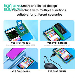 JCID V1S JC V1SE สำหรับ <span class=keywords><strong>IPHONE</strong></span> X XS Max 12 <span class=keywords><strong>13</strong></span> 14 15 Pro <span class=keywords><strong>True</strong></span> Tone โปรแกรมเมอร์อ่านและเขียนข้อมูลแบตเตอรี่ ดอทโปรเจคเตอร์ ลายนิ้วมือ - Product Image 2