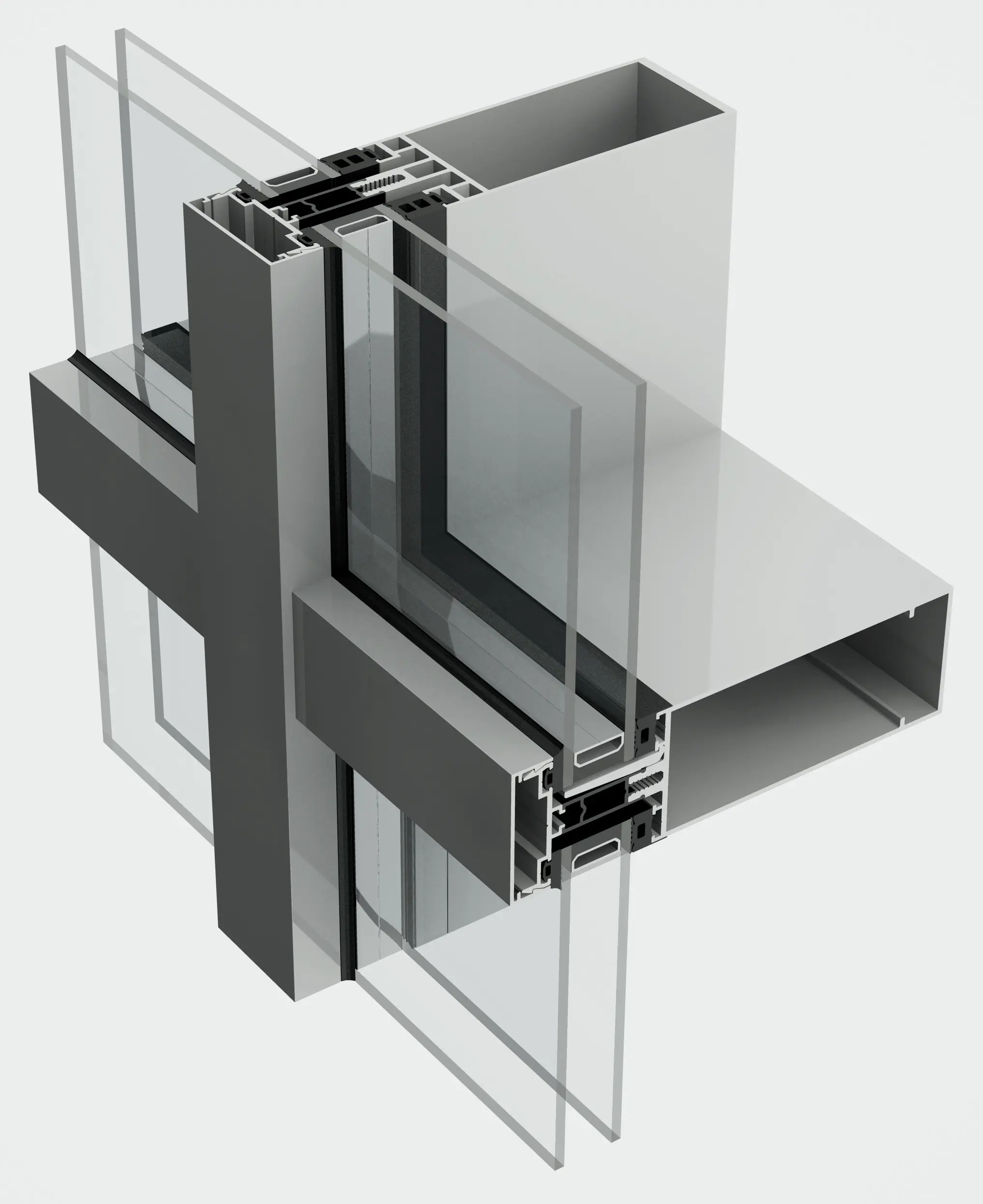 Estrusione di alluminio della struttura 6063 della finestra per vetro
