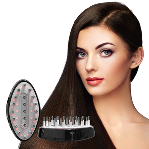 Kopfhautmassagegerät mit Infrarot-Physiotherapie, Elektrische Mikrostromstimulation, Schwarz, 800mAh Akku, USB-Aufladung, Modell Y01 - Product Image 1