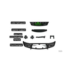 Высококачественные аксессуары для бездорожья, передний/задний бампер, 955 из углеродистой стали - Product Image 2