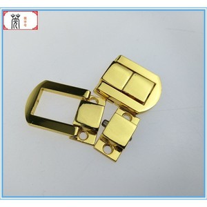 Cerradura en Forma de Sol Guan Yan Wujin de 25x20mm, Chapada en Oro, para Cajas de Madera, Cuero y Vino - Product Image 4