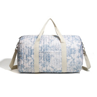 Sac de Maman en Coton Brodé à Grande Capacité Portable, Sac à Langer de Bébé Tendance pour Poussette et Voyage