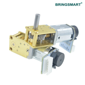 Bringsmart SRY-N20SB 12 Volt DC động cơ điện 3V tốc độ thấp DC động cơ mã hóa 6V nhỏ mô-men xoắn thấp đôi trục DC Worm Gear động cơ - Product Image 4