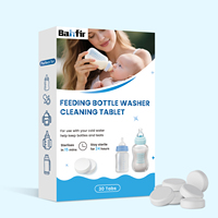 Nettoyant pour biberon de lait d'enfant élimine les taches Comprimés de nettoyage solides adaptés à l'alimentation Lave-biberon Produits chimiques ménagers