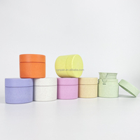 Conteneur cosmétique écologique en paille de blé de 50 ml, protection simple et élégante, rechargeable, pots pour lotion et crème pour le visage