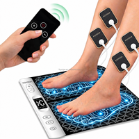 Tapis de massage des pieds EMS portable, rechargeable, télécommande sans fil, 12 modes, 36 niveaux, pour la maison, le bureau et les voyages