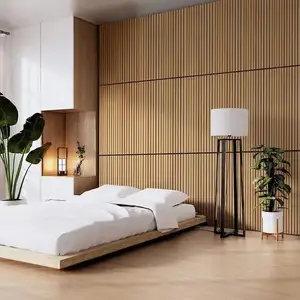 Bufu High Performance Soundproof Acoustic Wood Slats For Decoration 600X600MM