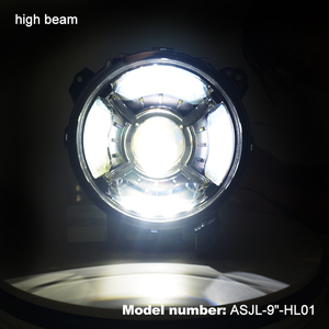 ไฟหน้า LED ขนาด9นิ้วพร้อมรัศมีสำหรับ<span class=keywords><strong>2018</strong></span> 2019 2020รถ Jeep Wrangler Jl Gladiator พร้อมไฟวิ่งกลางวัน - Product Image 2