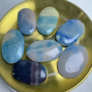 Piedra de Bolsillo de Cristal de Trollita Pulida Natural, Forma Ovalada, para Decoración del Hogar y Regalos Navideños - Product Image 1