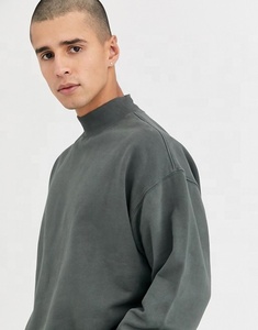 OEM Custom Turtle Neck Loose Style <strong>Men</strong> <strong>Sweatshirt</strong> Custom Oversized Blank <strong>Crewneck</strong> <strong>Sweatshirt</strong> - Product Image 3