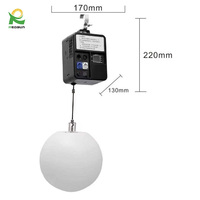 Boule lumineuse cinétique LED RGBW de 150 W pour discothèque Redsun, boule lumineuse cinétique, sphère lumineuse cinétique