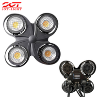 Projecteur LED IP65 étanche à 4 yeux pour public, 4x100W, blanc chaud et blanc froid, DMX512, angle de faisceau 30°, éclairage de scène en aluminium