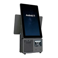 Sistema POS de Venta al por Mayor de Fábrica, Dispositivo Todo en Uno Android de 15.6 Pulgadas, Caja Registradora con Impresora Térmica de 80mm, Pantalla Dual, para Cafeterías y Tiendas de Abarrotes