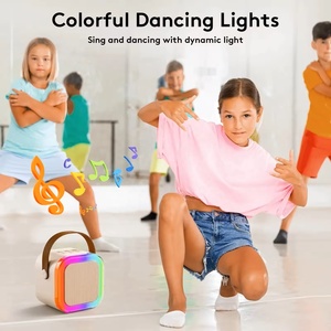 Loa Karaoke Bluetooth <span class=keywords><strong>Mini</strong></span> Di Động Có Mic Không Dây Và Đèn LED Cho Trẻ Em Và Người Lớn, Quà Tặng Giáng Sinh Sinh Nhật Đồ Chơi - Product Image 5