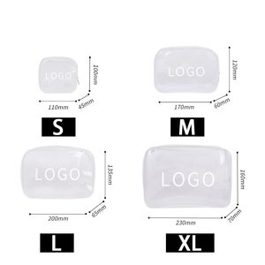 Bolsa de <span class=keywords><strong>Maquillaje</strong></span> de PVC Transparente Personalizada con Cierre y Logotipo para Viajes, Neceser con Cierre, Bolsa de Cosméticos de PVC Transparente, Bolsa de Viaje - Product Image 2