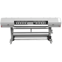 Nueva Impresora de Inyección de Tinta UV Eco-Solvente Híbrida AMO AM1800UVH4G6, 4 Cabezales de Impresión Ricoh Gen6, Ancho de Impresión de 1800 mm, Papel para Etiquetas