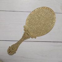Carte d'invitation de Quinceañera en miroir pailleté doré rose, découpe au laser DIY, carte de vœux pour fête de mariage Sweet 15, couleur personnalisée