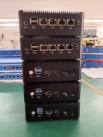 Mini PC Barebone J4125 4Nic Firewall Server J4125 Pfsense Mini PC Fanless Firewall DP+ DDR4 4Lans Pfsense Mini PC