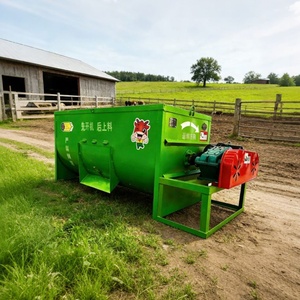 Nouveau Mélangeur d'aliments horizontal pour bétail, mélangeur de foin et d'herbe, <span class=keywords><strong>tondeuse</strong></span> à herbe mixte, double usage humide et sec - Product Image 3