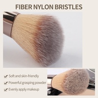 MAANGE — pinceau de maquillage synthétique, en Nylon, noir, Champagne, personnalisé, étiquette privée