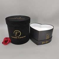 Boîte Cadeau Ronde en Carton avec Logo Doré, Matériaux Recyclés, Vente Chaude, pour Bouquet de Fleurs, avec Laminage Mat