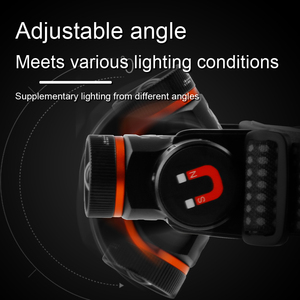 Ngoài trời cao lumen không thấm nước xoay để điều chỉnh khẩn cấp đi bộ đường dài cắm trại mạnh mẽ Ánh sáng chùm bên nam châm kính thiên văn zoom đèn pha - Product Image 6