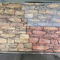 Panneaux muraux extérieurs flexibles en ciment modifié à motif géométrique 3D coloré moderne, résistants à l'humidité, pour villa, symbole DRAGON BST-PUS01