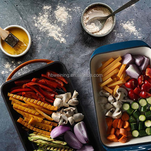 Эмалированная форма для выпечки для мяса или овощей, большая форма для запекания с эмалевым покрытием, чугунная форма для запекания - Product Image 6