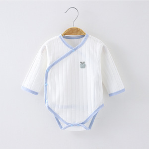 Combinaison bébé en pur coton à manches longues, design triangulaire, pour nouveau-né, à porter au printemps et en automne, tailles 52, 59, 66, 73, 80 cm, classe de sécurité A - Product Image 2