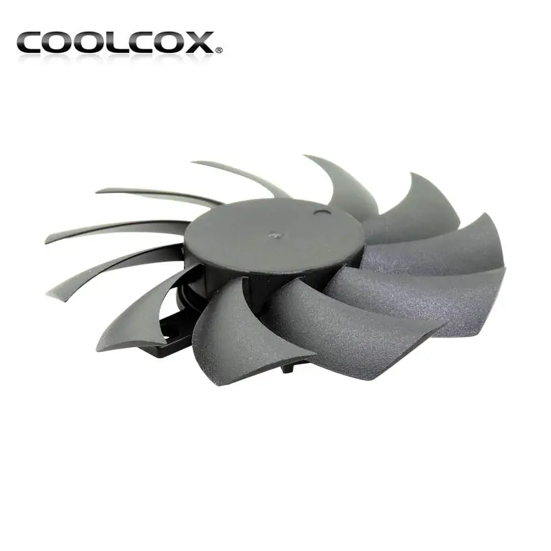 CoolCox 8010 çerçevesiz fan, boyut D74x11mm için uygun GPU soğutucu