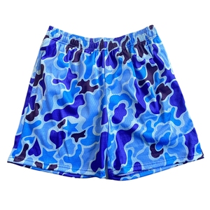 Peso pesado grueso por encima de la rodilla Streetwear 5 entrepierna 6 pulgadas entrepierna sublimación impresa para Hombre Pantalones cortos de malla de camuflaje personalizados con bolsillos - Product Image 5