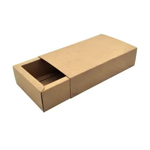 Eco amigable caja de embalaje kraft pequeña caja de papel de cartón