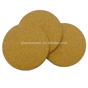 สไตล์คลาสสิก4 "5" 6 "7" 8 "" ไม้ก๊อกเปล่าพิมพ์ได้แผ่นรองหม้อร้อน - Product Image 2