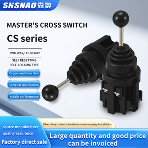 Snao cs201 मास्टर क्रॉस स्विच cs श्रृंखला 30 मिमी कॉपर सिल्वर पॉइंट टू सेल्फ रीसेट बटन स्विच - Product Image 3
