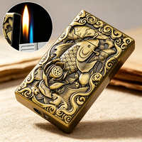 Briquet coupe-vent gonflable au design moderne FJ931 avec jet à flamme nue pour la vente en gros de cadeaux d'affaires