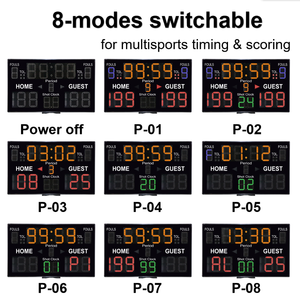 Elettronica LED Cricket portatile Mini Futsal biliardo digitale a batteria da basket all'aperto <span class=keywords><strong>tabellone</strong></span> <span class=keywords><strong>segnapunti</strong></span> con 24s orologio da tiro - Product Image 3