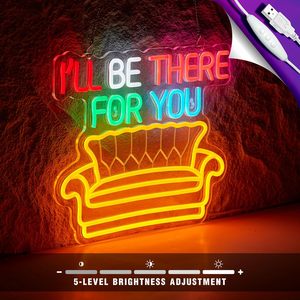 Letrero de Neón de la Serie de TV I'll Be There for You, Letreros de Neón, Luces LED para Sofá, Regalos para Amigos, Decoración de Pared - Product Image 5