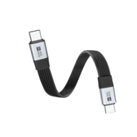Câble plat USB 4.0 Thunderbolt 5 4 3 Compatible 40Gbps Transfert de données 240W PD Charge rapide 8K 60Hz Vidéo Câble USB C Pas FPC