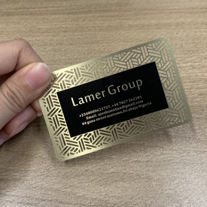 บัตรธุรกิจโลหะ VIP สีทองด้าน ดีไซน์สุดฮิตปี 2026 ผลิตตามสั่งจากโรงงาน - Product Image 6