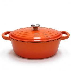 Casserole en fonte classique Zunck 22 cm - Batterie de cuisine émaillée - Marmite en métal - Pour la cuisson - Ustensiles de cuisine - Product Image 1