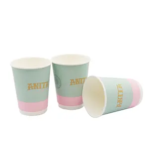 Taza de papel desechable de 8 oz para helado y sopa/fideos para llevar