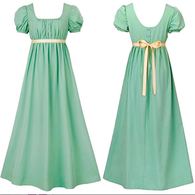 sachin and babi light blue dress Romantic Regency Era White Blue Dress